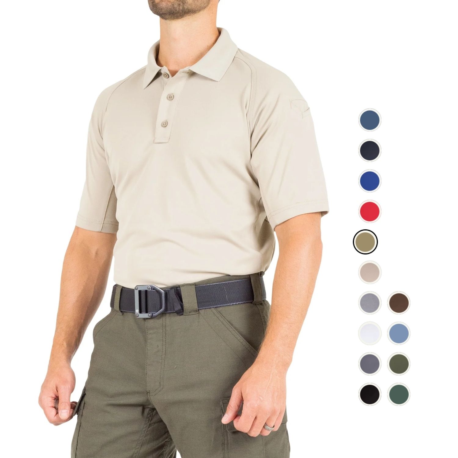 Polo de manga corta de alto rendimiento para hombre